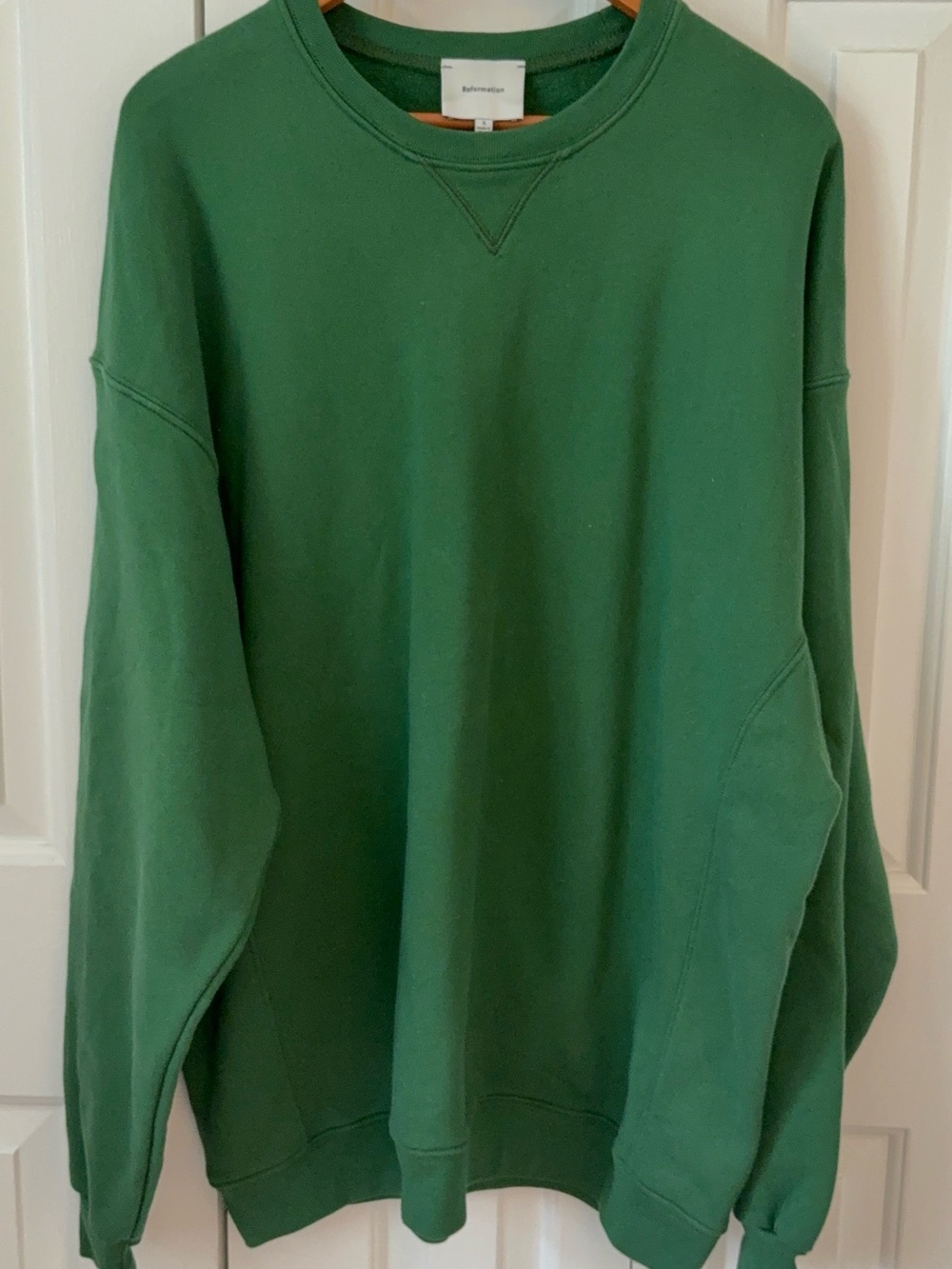 Reformation Men's Forest Green Crewneck Sweatshirt